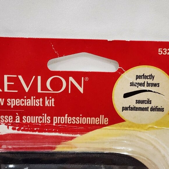 Revlon BROW SPECIALIST KIT 53293 Tweezer Stencils Brown Pencil Gel Eyes Case New - Picture 7 of 10